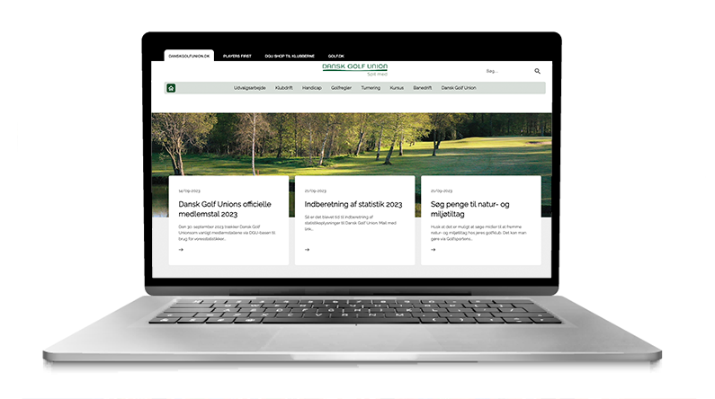 hjemmesiden golf
