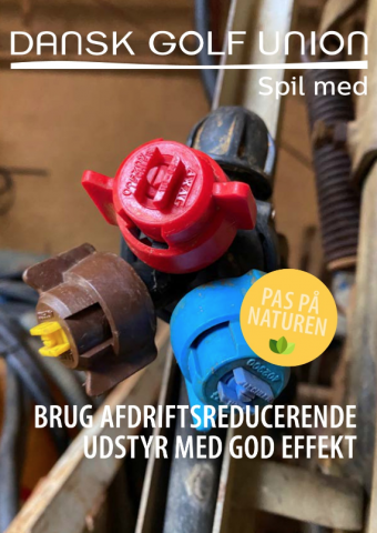 Forside afdriftsreducerende udstyr golfbaner