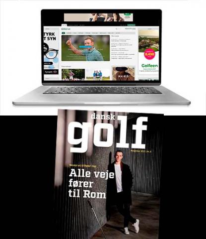 web og magasin golf annocering