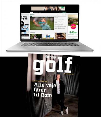 web og magasin golf annocering